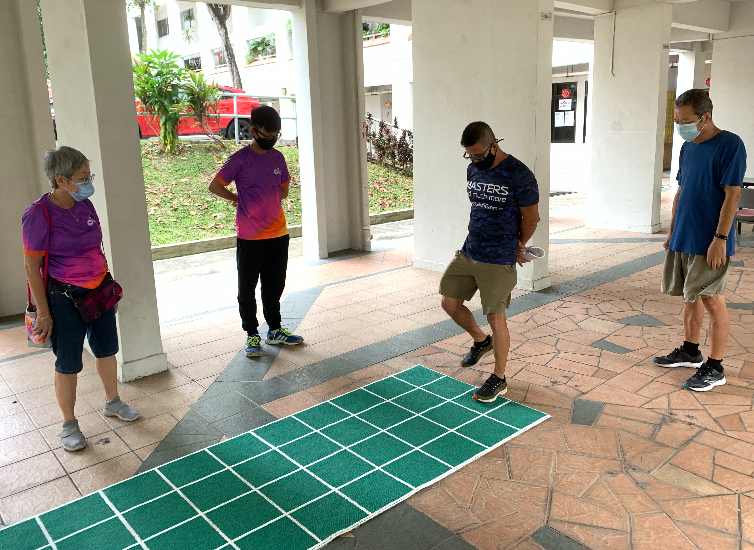 Square stepping exercise mat clearance